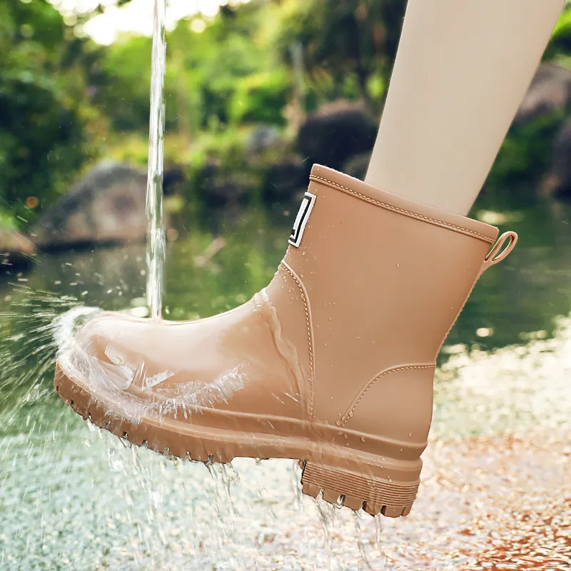 LONGYING Waterproof, Abrasion Resistant Cushioning Rain Boots Women's-5