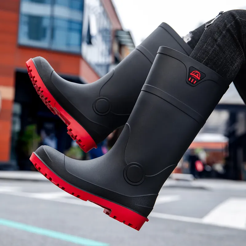 LONGYING Rain Boots Men-6