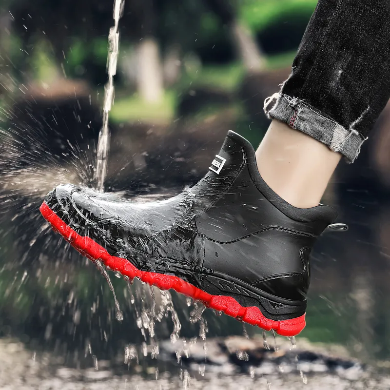 LONGYING Rain Boots Men-4