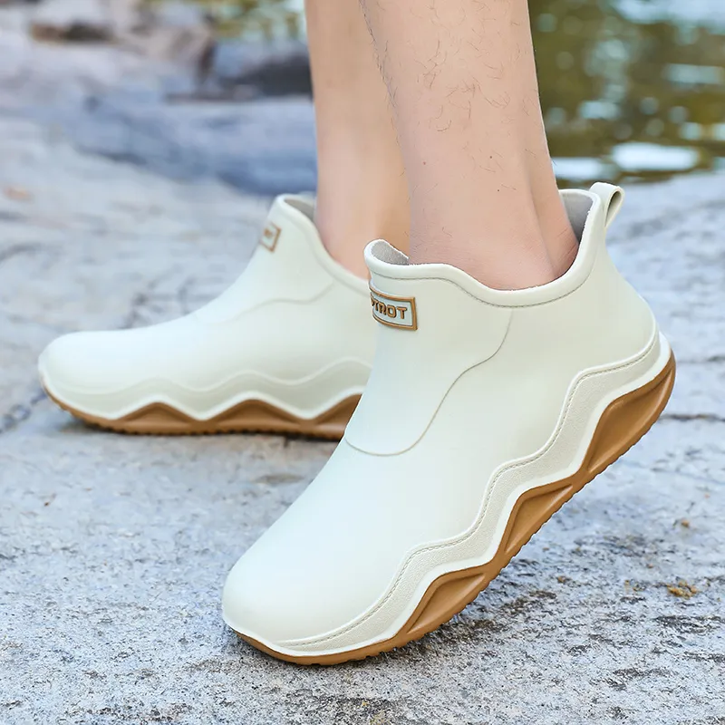 LONGYING Rain Boots Unisex-12