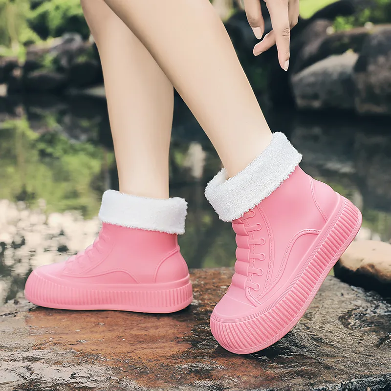 LONGYING Waterproof Rain Boots Women's-10