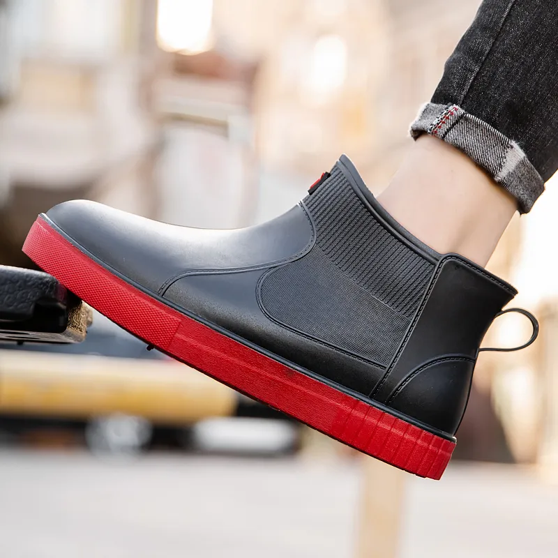 LONGYING Rain Boots Men-9