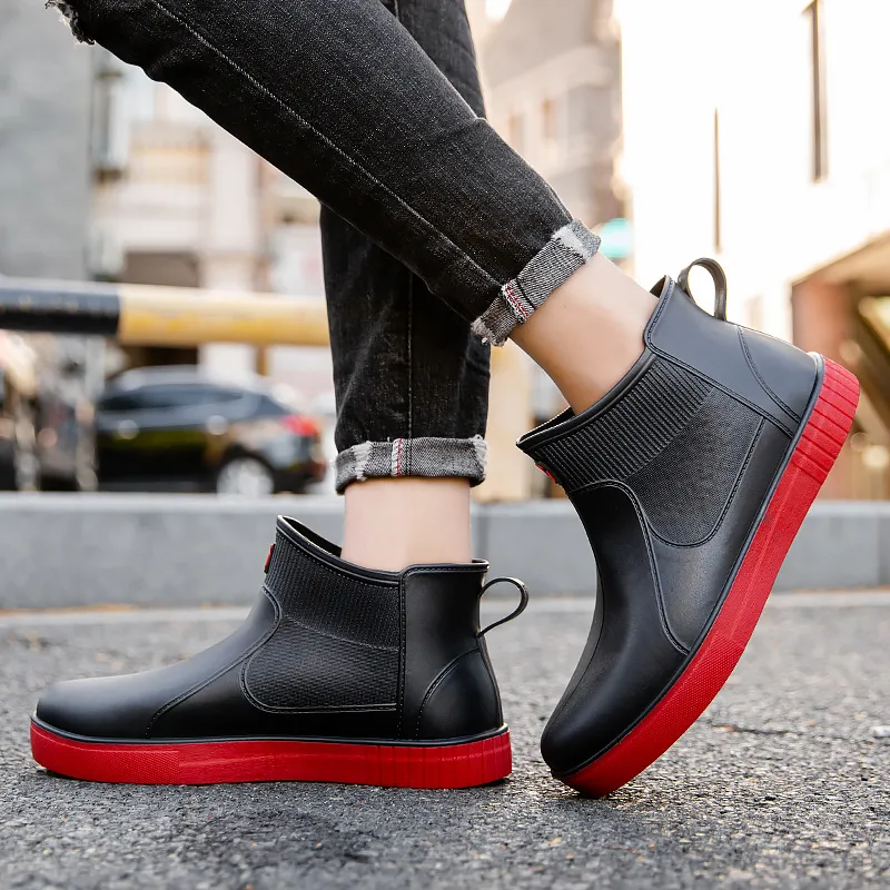 LONGYING Rain Boots Men-7