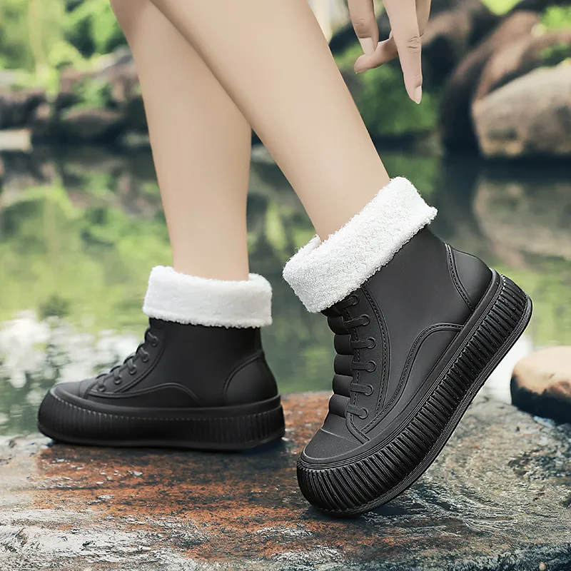 LONGYING Waterproof Rain Boots Women's-3