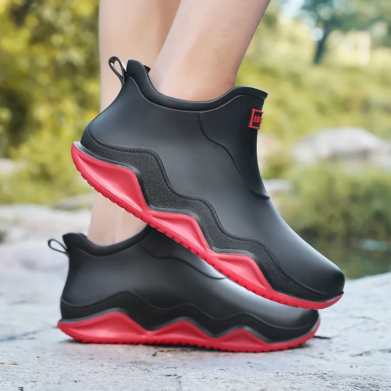 LONGYING Rain Boots Unisex-8