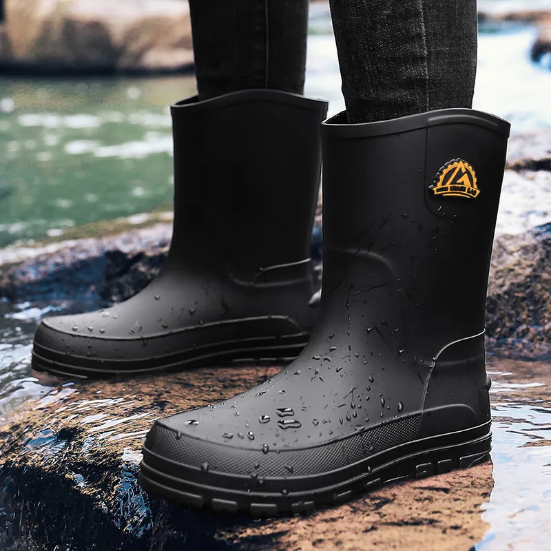 LONGYING Rain Boots Men-4