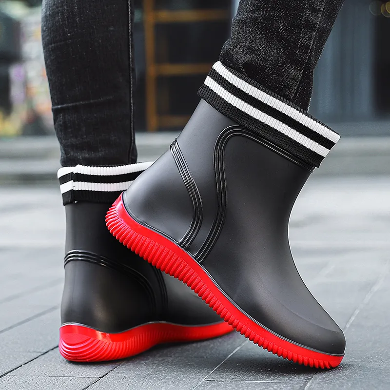 LONGYING Rain Boots Men-7