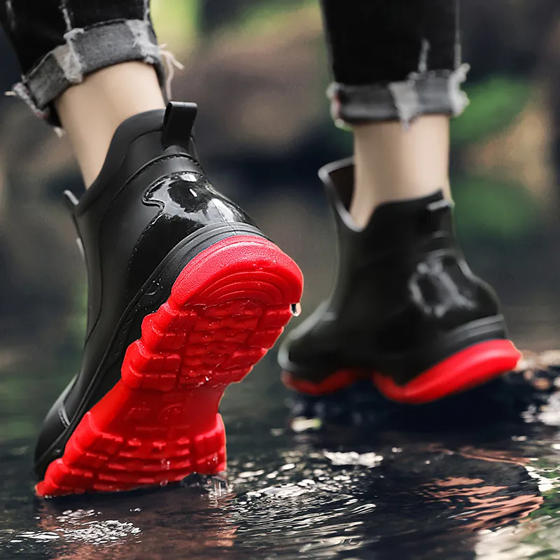 LONGYING Rain Boots Men-5