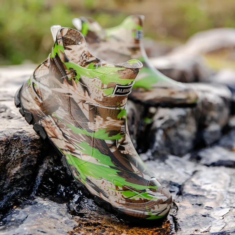 LONGYING Abrasion Resistant Rain Boots Men's Camouflage-4