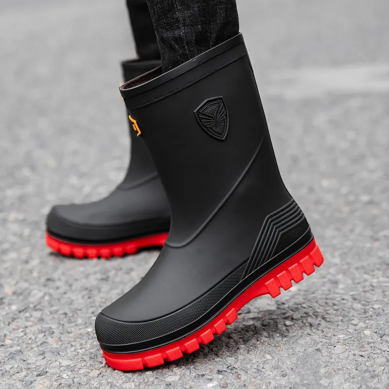 LONGYING Rain Boots Men-11