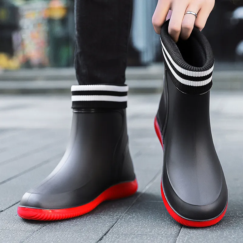 LONGYING Rain Boots Men-5
