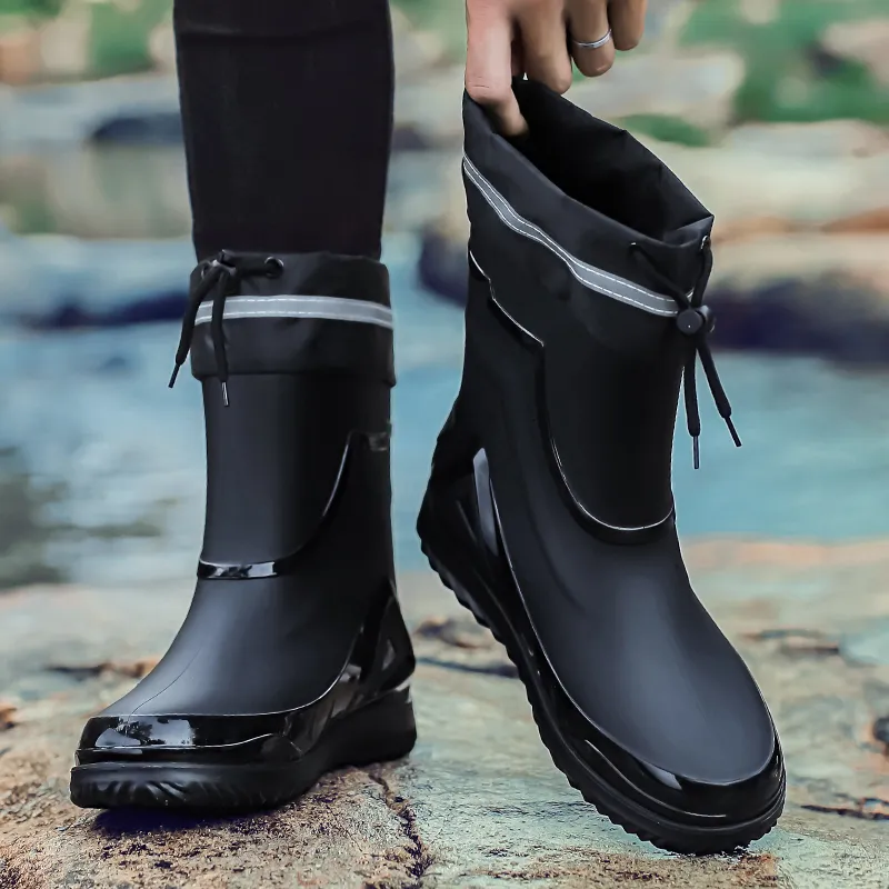 LONGYING Rain Boots Men-2