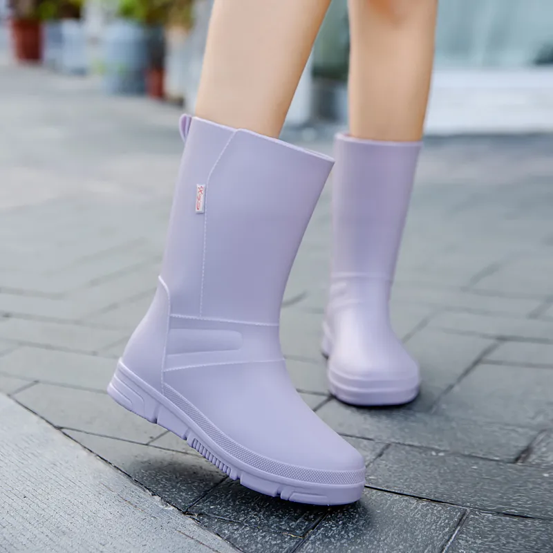 LONGYING Rain Boots Women's-12