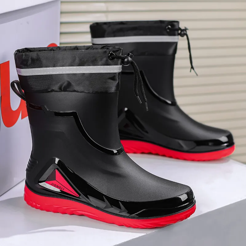 LONGYING Rain Boots Men-9