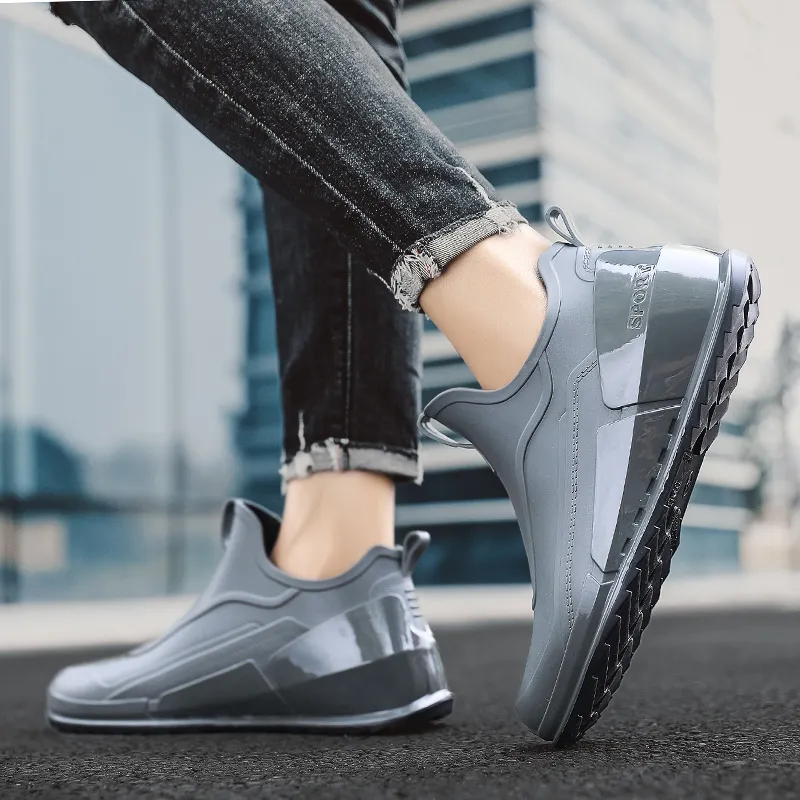 LONGYING Rain Boots Men-6