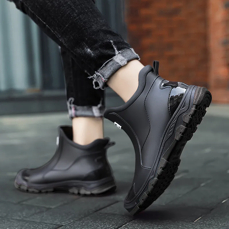LONGYING Rain Boots Men-2