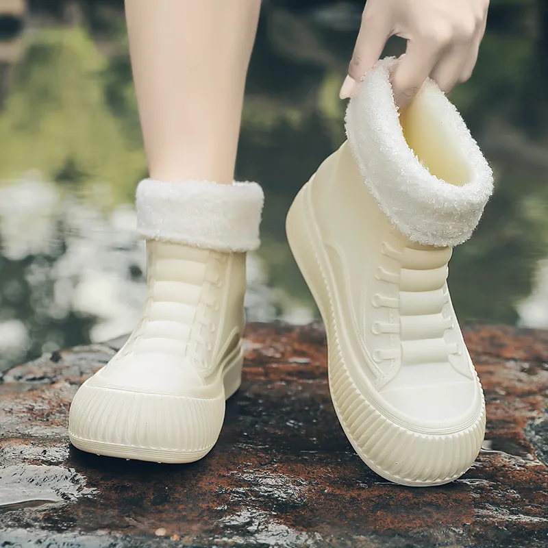 LONGYING Waterproof Rain Boots Women's-5