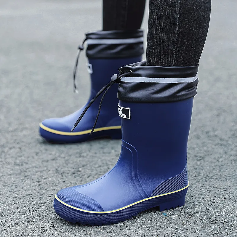 LONGYING Rain Boots Men-9