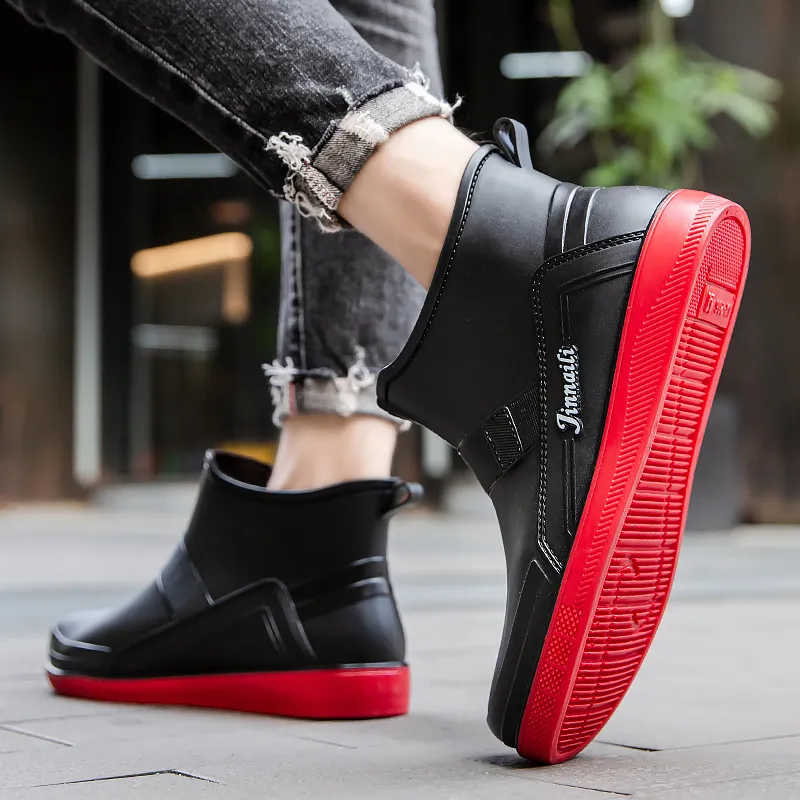 LONGYING Rain Boots Men-7