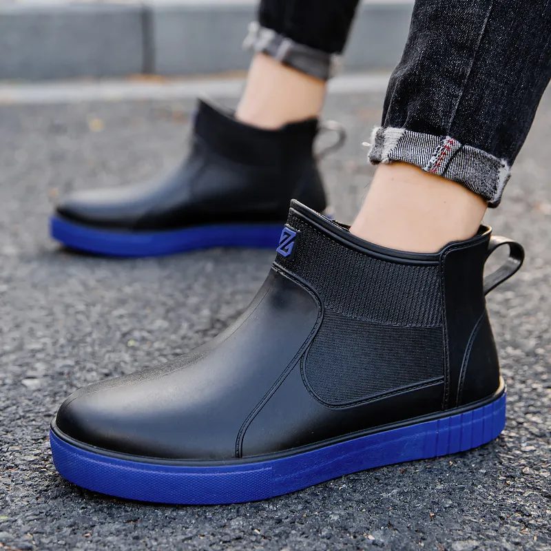 LONGYING Rain Boots Men-14