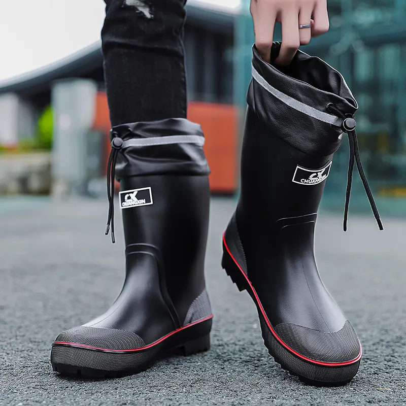 LONGYING Rain Boots Men-3