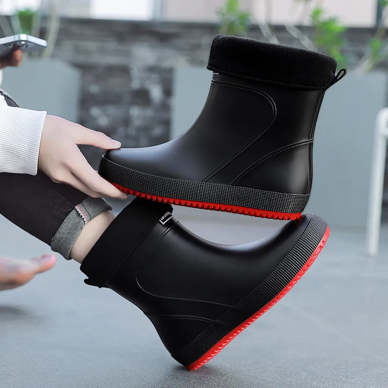 LONGYING Rain Boots Men-7