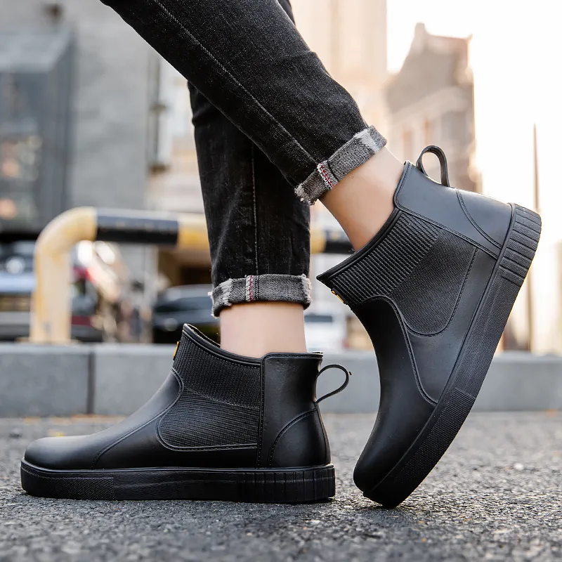 LONGYING Rain Boots Men-2