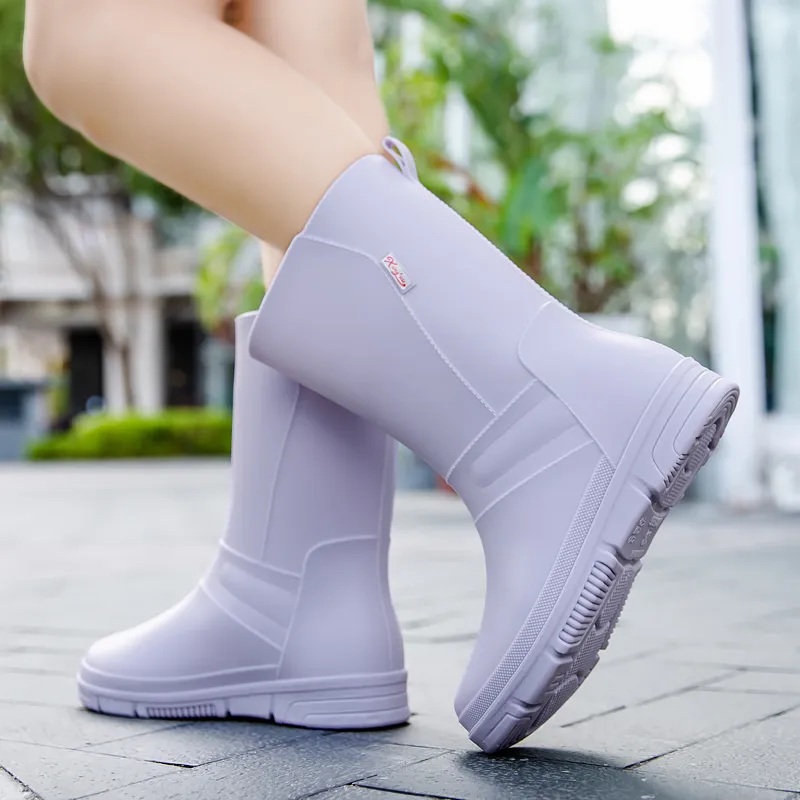 LONGYING Rain Boots Women's-14