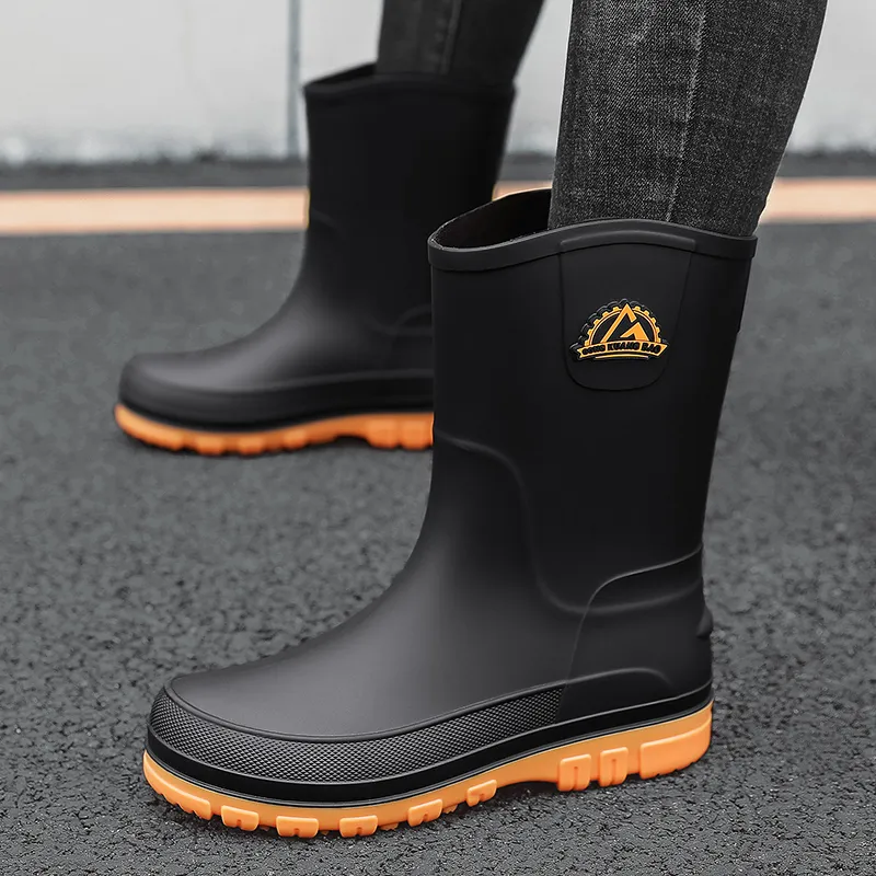 LONGYING Rain Boots Men-9