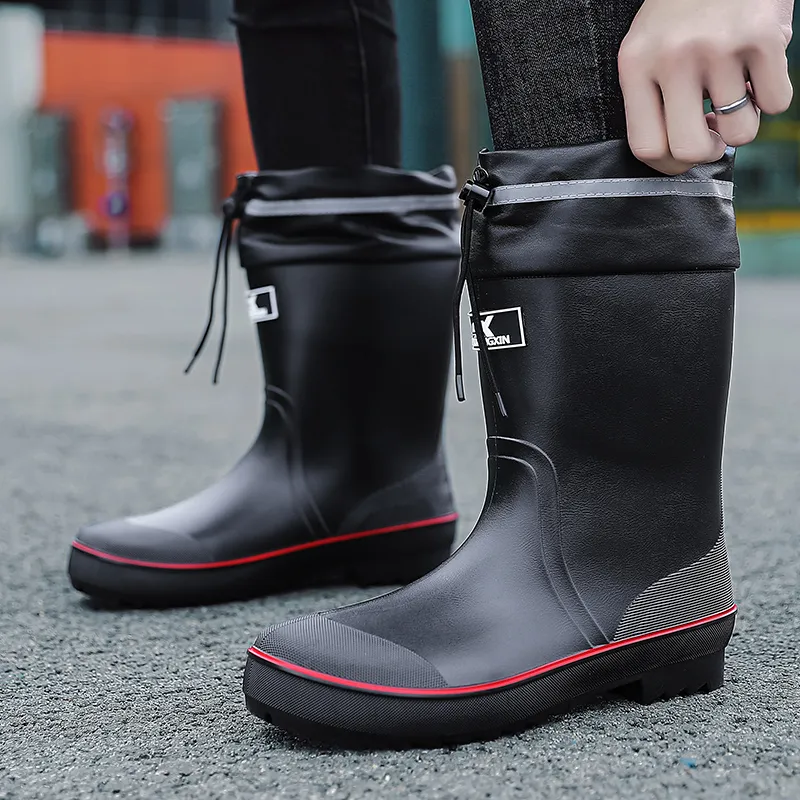 LONGYING Rain Boots Men-2