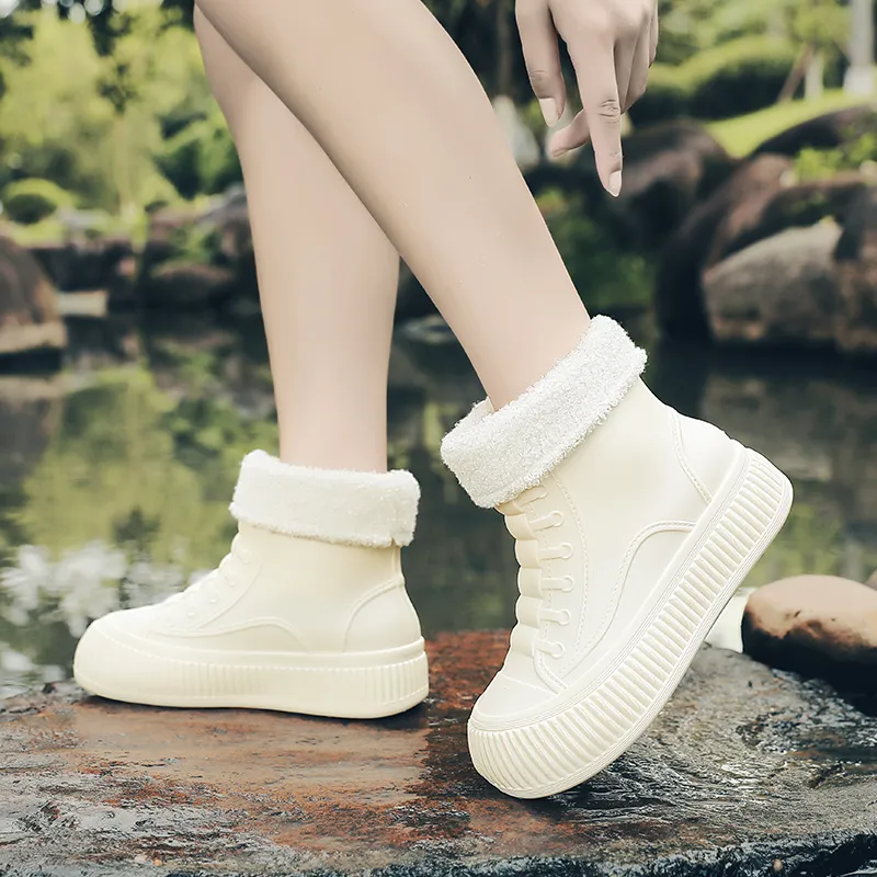 LONGYING Waterproof Rain Boots Women's-7