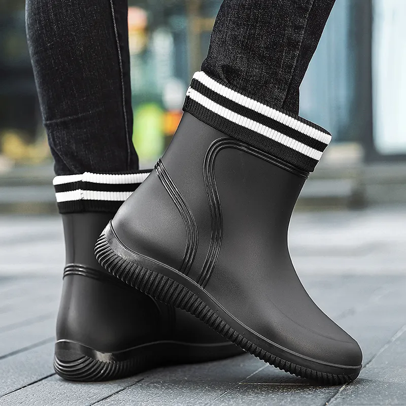 LONGYING Rain Boots Men-2