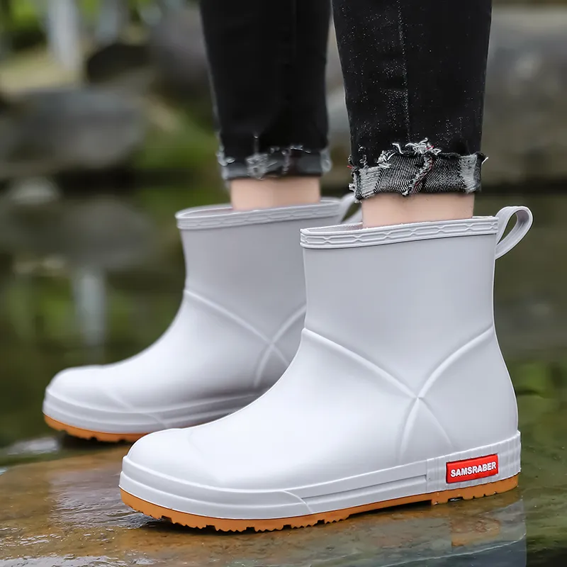 LONGYING Breathable And Wear resistant Rain Boots Men's-8