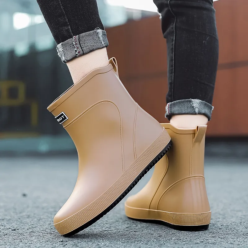 LONGYING Rain Boots Men-11