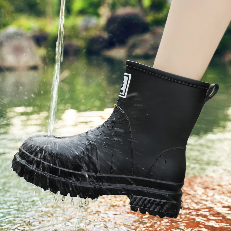 LONGYING Waterproof, Abrasion Resistant Cushioning Rain Boots Women's-8