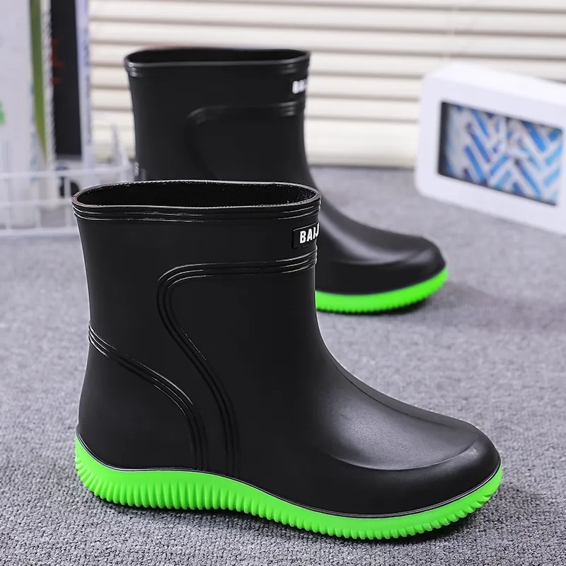 LONGYING Rain Boots Men-9