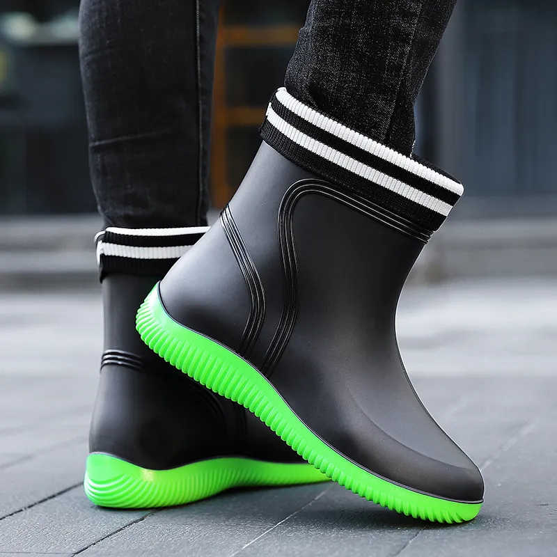 LONGYING Rain Boots Men-11
