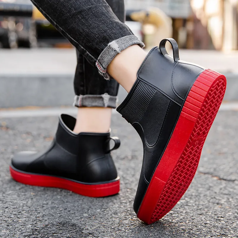 LONGYING Rain Boots Men-8