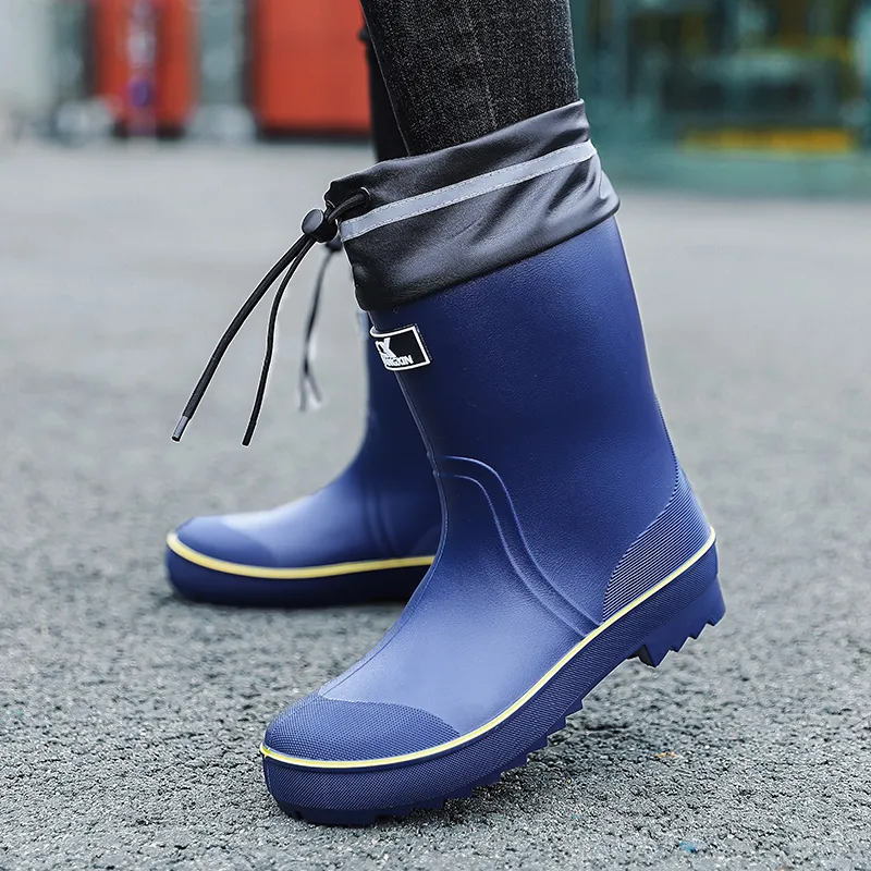 LONGYING Rain Boots Men-10