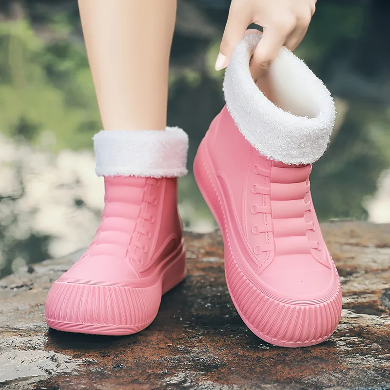 LONGYING Waterproof Rain Boots Women's-9