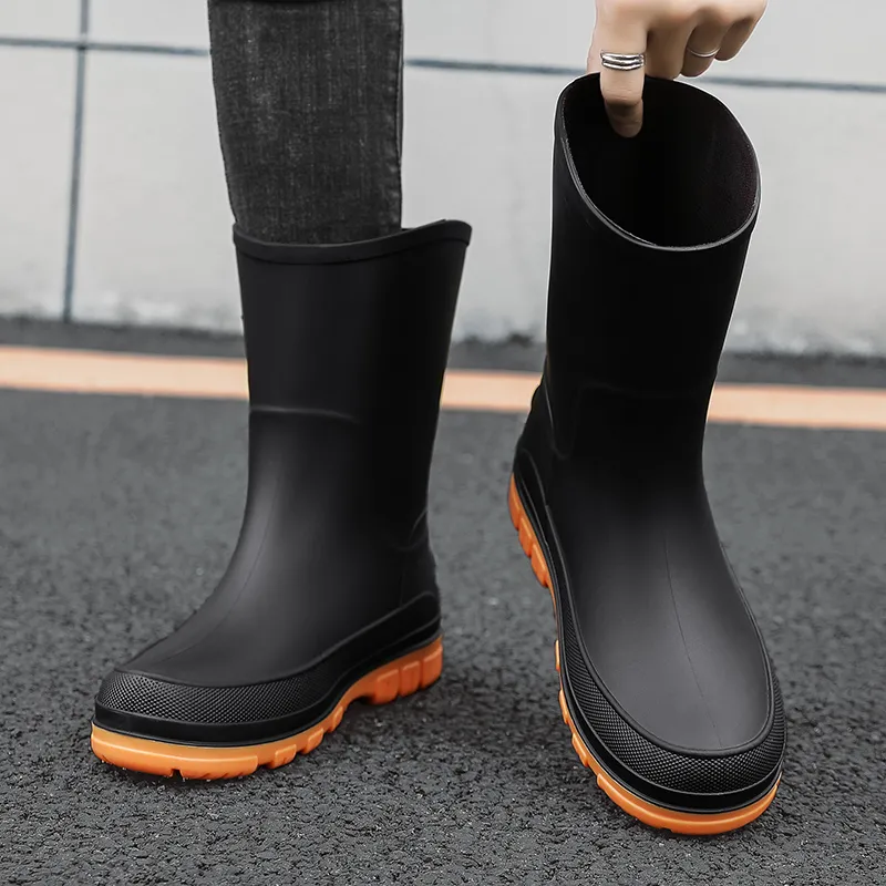 LONGYING Rain Boots Men-8