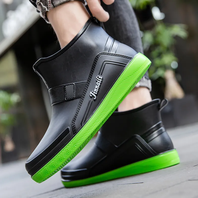 LONGYING Rain Boots Men-14
