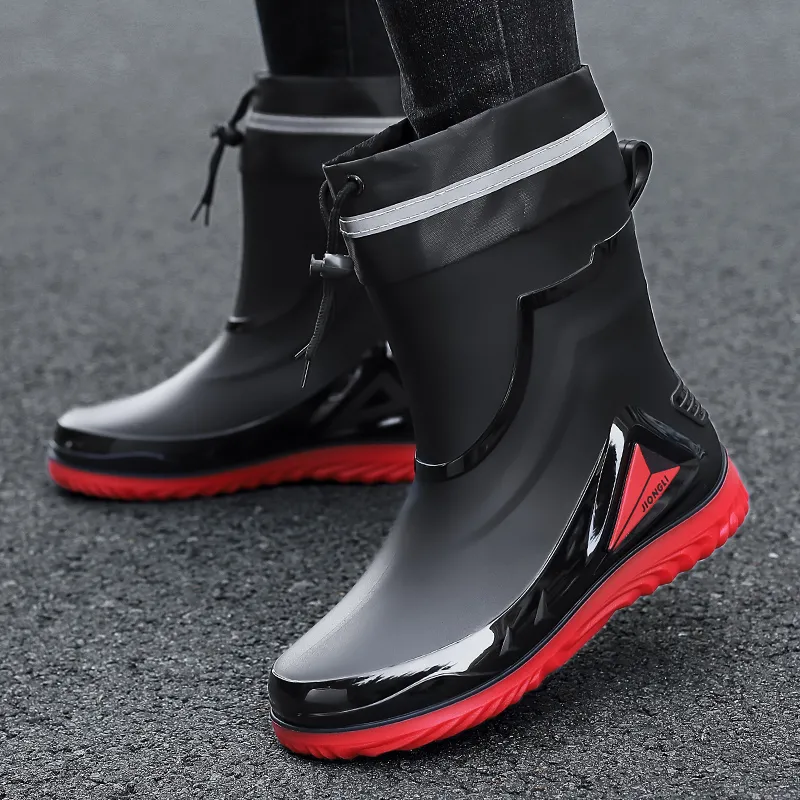 LONGYING Rain Boots Men-10