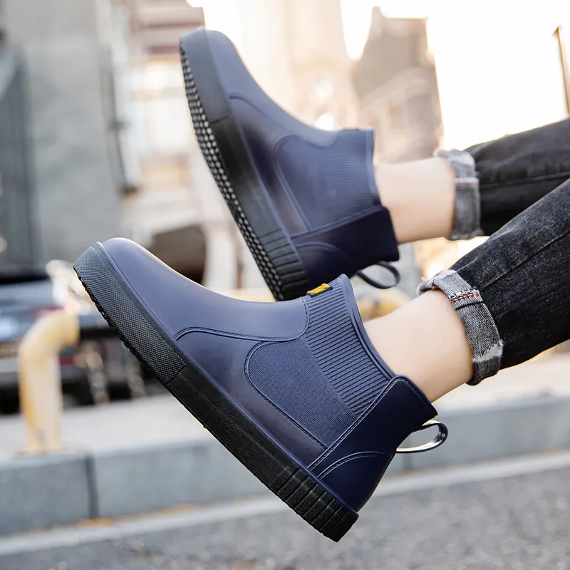 LONGYING Rain Boots Men-19