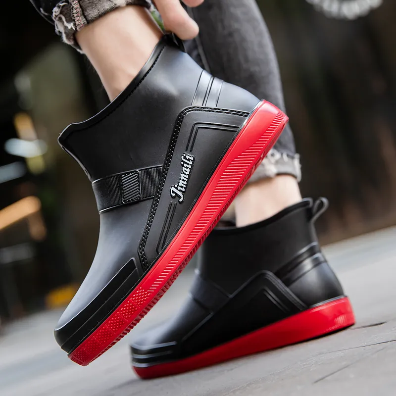 LONGYING Rain Boots Men-8