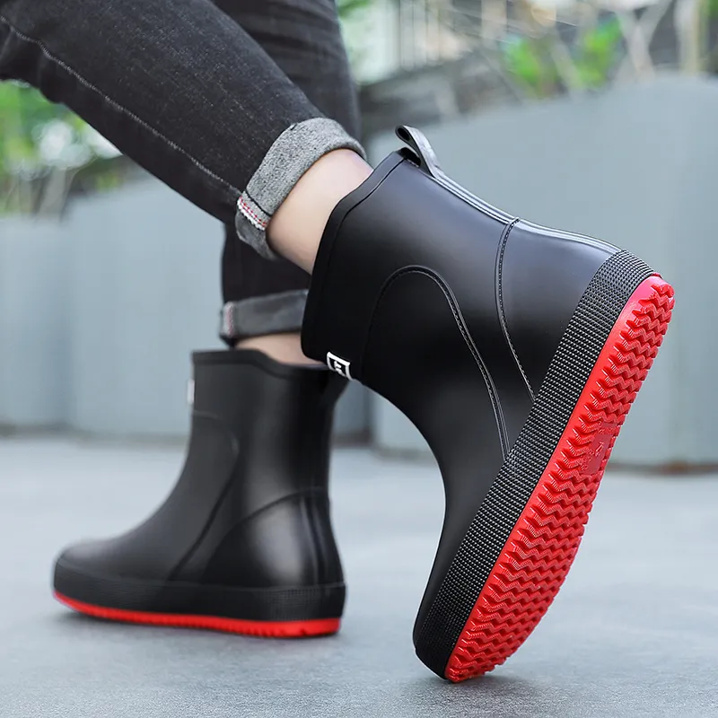 LONGYING Rain Boots Men-6