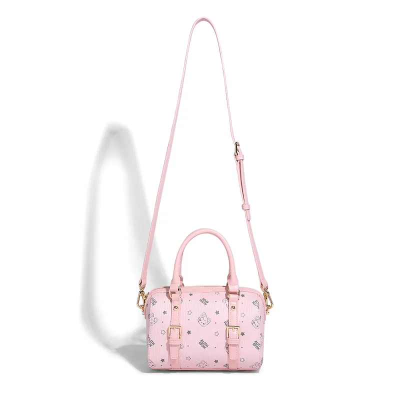 ALI THE FOX Synthetic Leather Shoulder Bag Women's Pink/Milk Tea-7