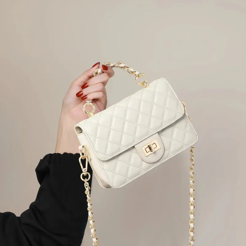 ALI THE FOX Synthetic Leather Crossbody Bag, Shoulder Bag Women's White/Black-3