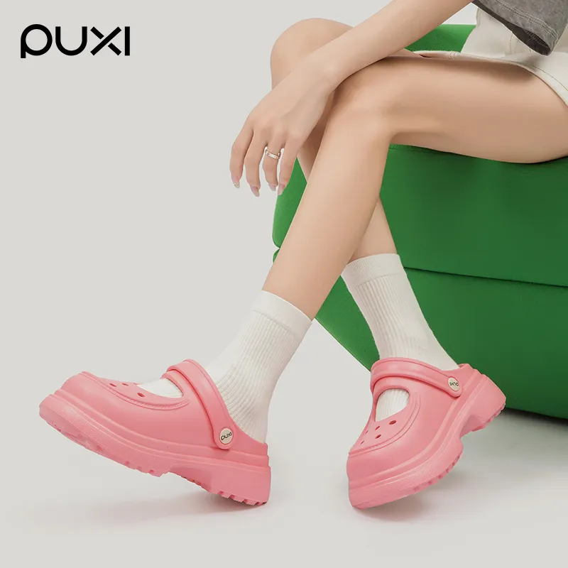 POSEE Closed Toe Clogs White, Black, Pink-7