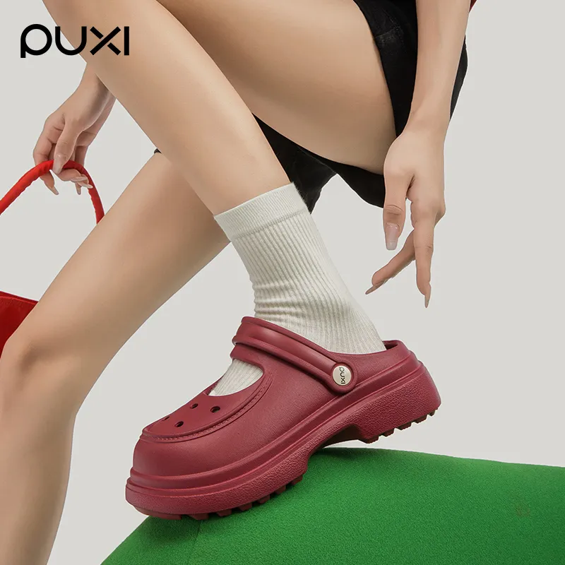 POSEE Closed Toe Clogs White, Black, Pink-1